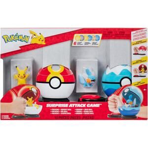 Pokémon Pikachu with Repeat Ball and Mudkip with Dive Ball Surprise Attack NWT